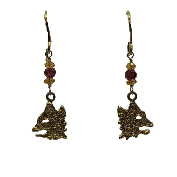 Orecchini oro 18k donna pendente con pietre di colore gr 3,10 | Gioiellitosti.it